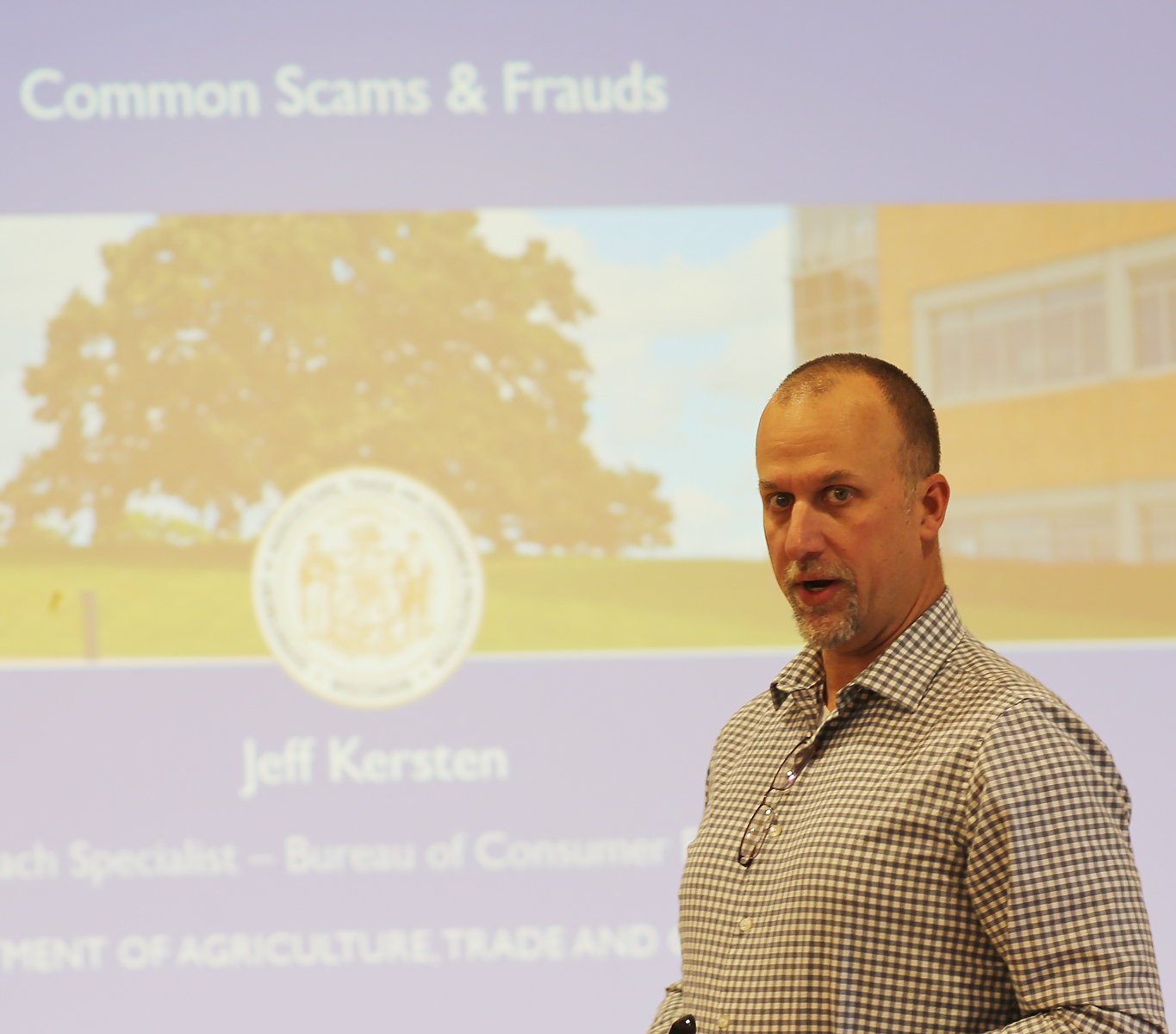 Jeff Kersten, Department of Agriculture, Trade and Consumer Protection, Protecting Yourself from Scams – General Meeting, January 7th, 2026