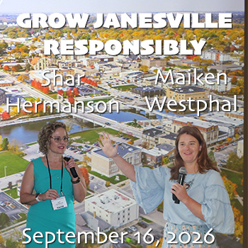 Maiken Westphal and Shar Hermanson, Forward Janesville and the Nov. 3rd Referendum – General Meeting, September 16th, 2026